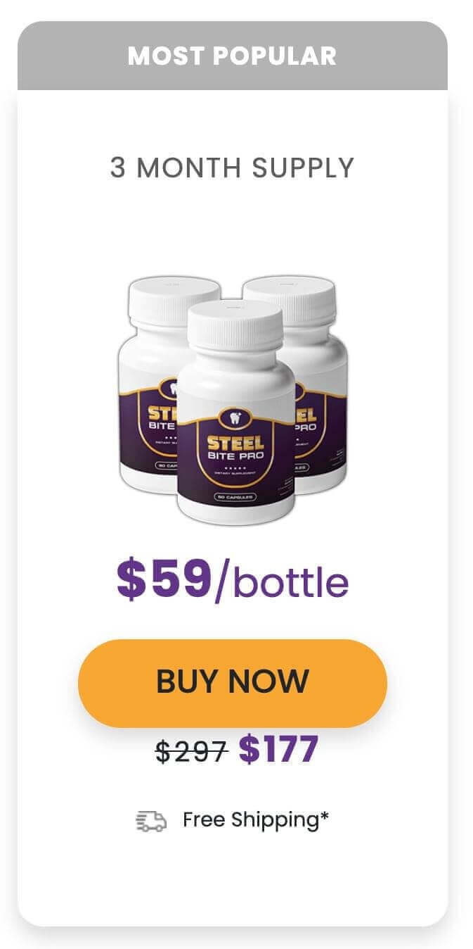 Steel Bite Pro - 3 bottle